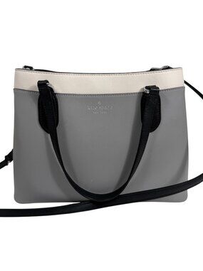Kate Spade New York Madison Medium Leather Satchel Crossbody Structured Bag